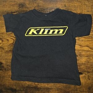 Klim Classic Black And Yellow Toddler Short Sleeve T-Shirt Size 18 Months